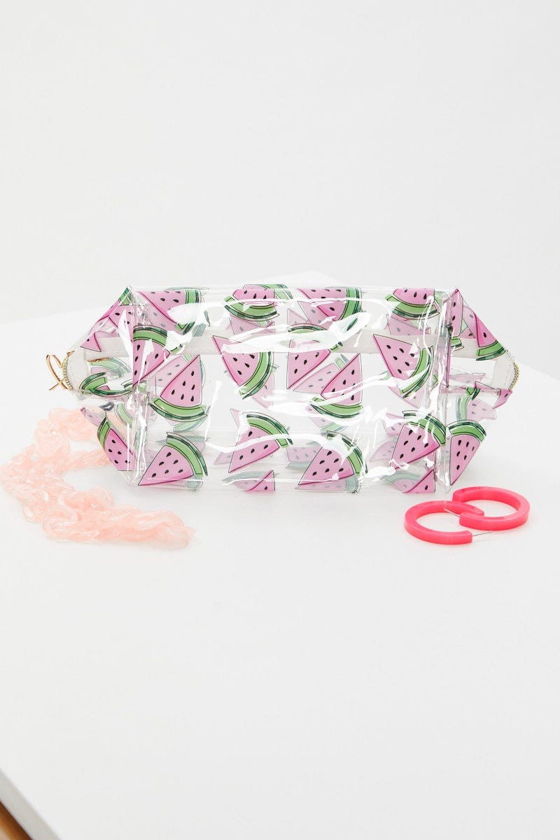 Print Watermelon Print Make-Up Bag For Women By You And All