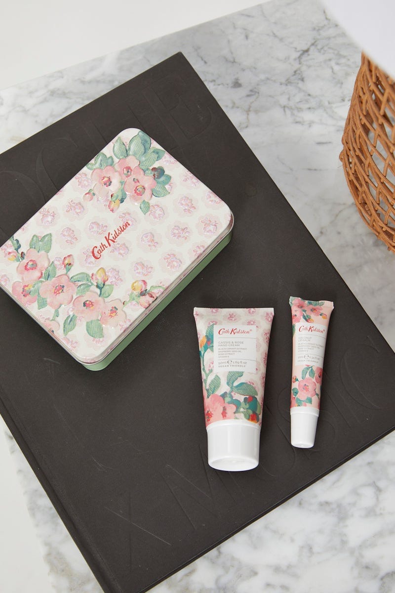 Multi Cath Kidston Tin With Hand Cream & Lip Balm For Women By You And All