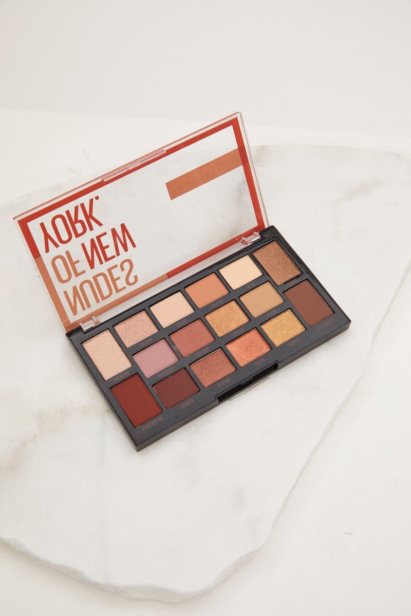 Multi Maybelline Nudes Of New York Eyeshadow Palette For Women By You And All