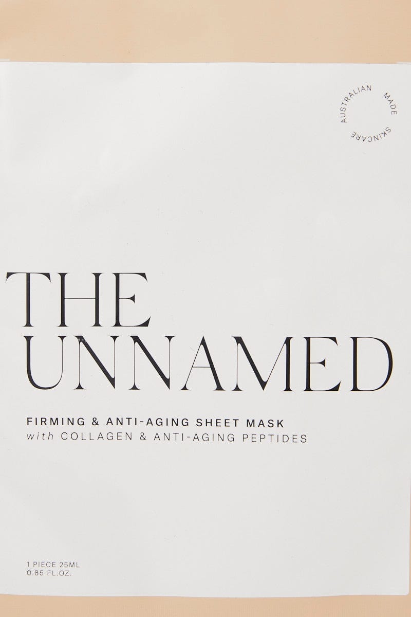 White The Unamed Firming And Anti Aging Sheet Mask For Women By You And All