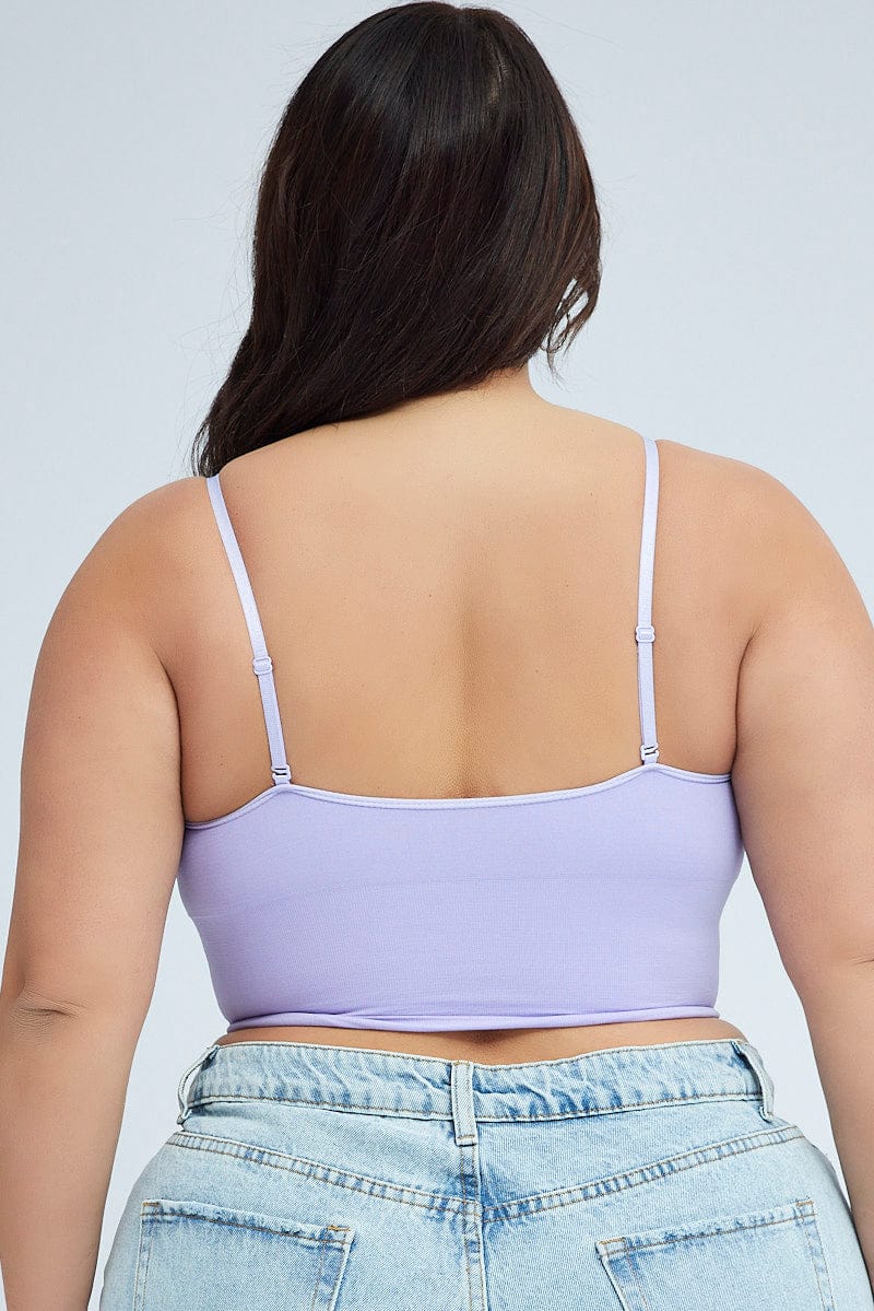 Purple Seamless Bralette for YouandAll Fashion