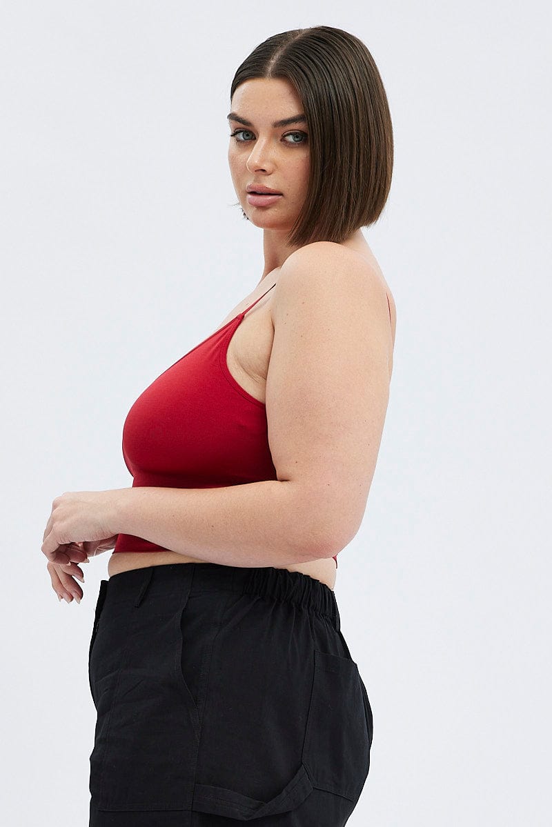 Red Seamless Bralette for YouandAll Fashion