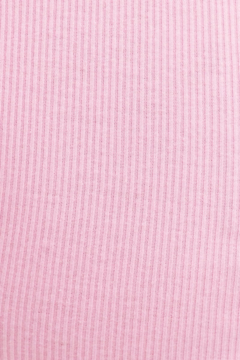 PINK Crop T Shirt Short Sleeve for Women by You + All