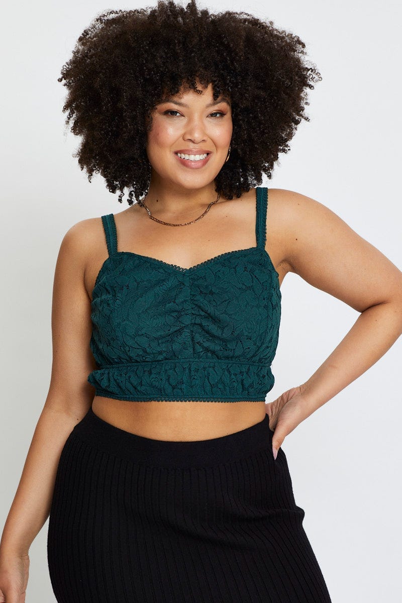 Green Lace Bralette For Women By You And All