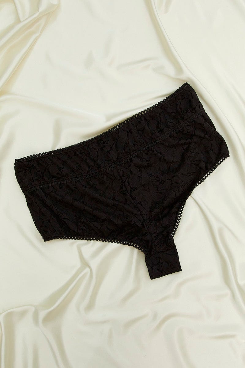 Black Lace Brief For Women By You And All