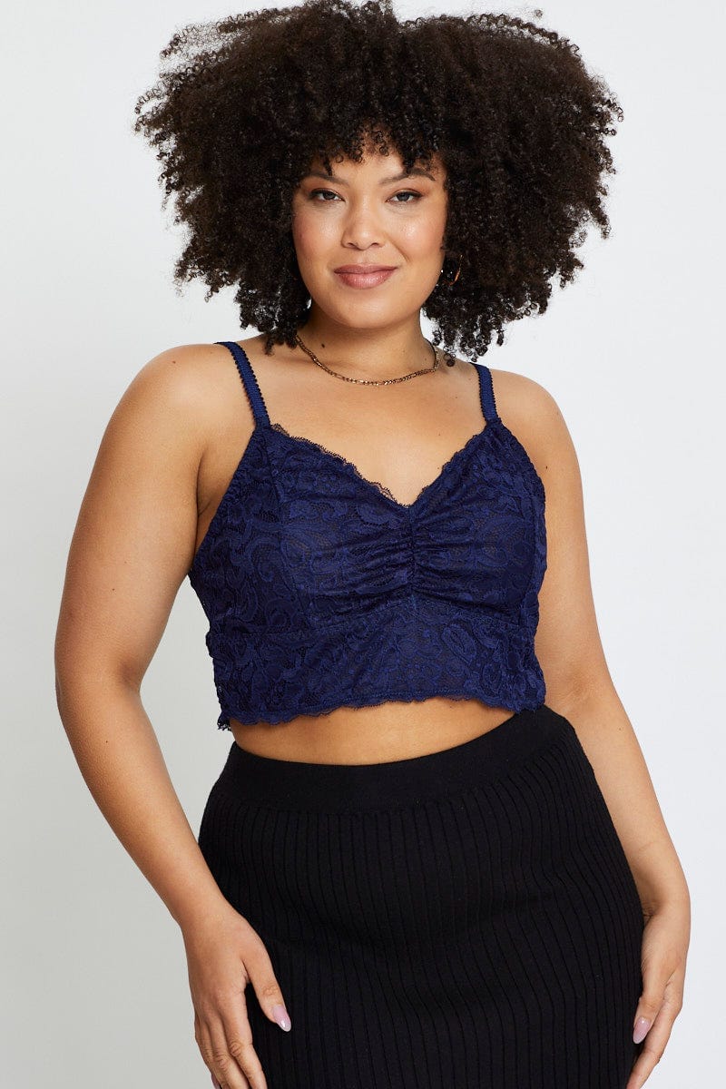 Blue Lace Bralette For Women By You And All