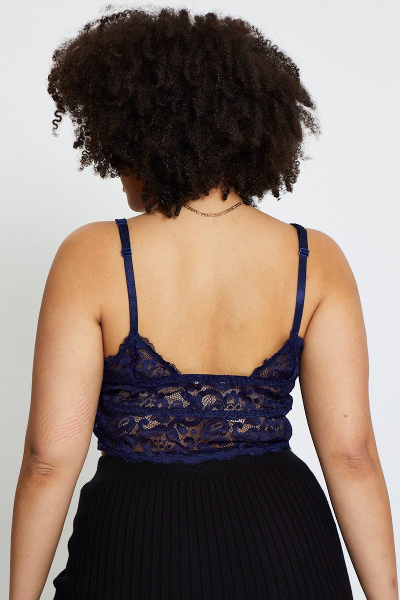 Blue Lace Bralette For Women By You And All