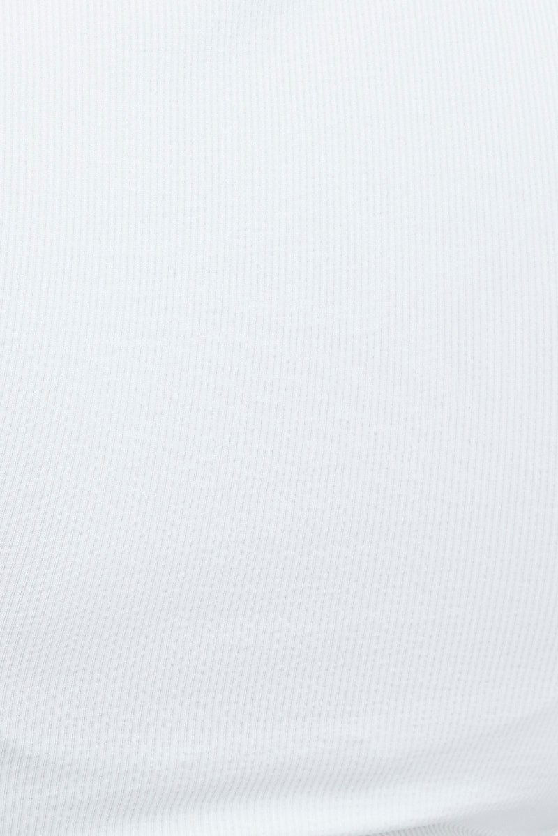 White Bodysuit Short sleeve Crew neck Seamless for YouandAll Fashion