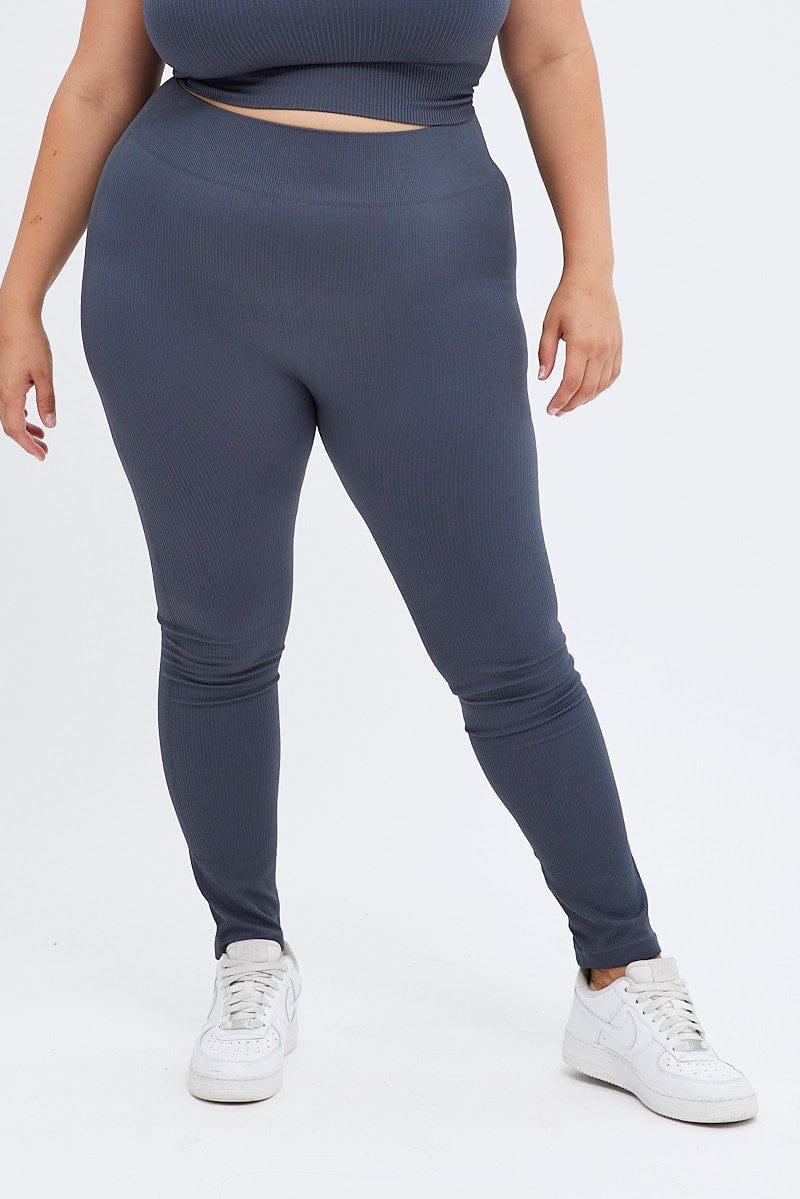 Grey Leggings Activewear for YouandAll Fashion