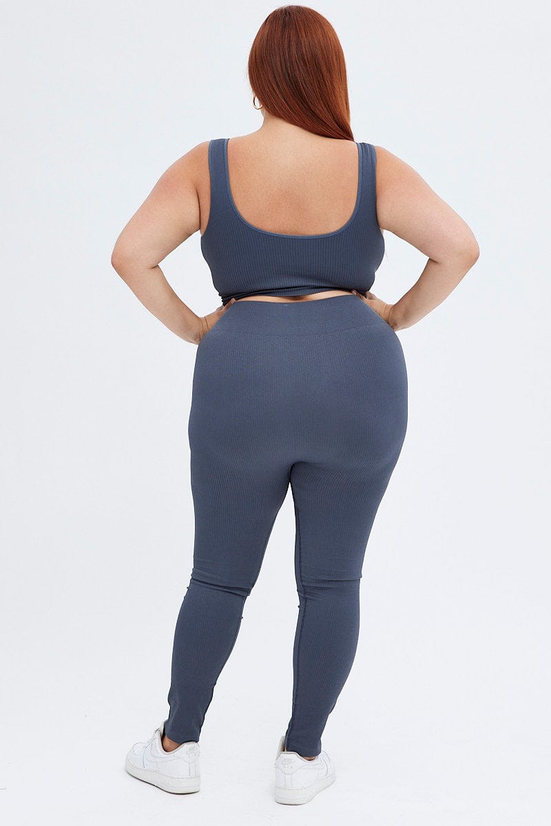 Grey Leggings Activewear for YouandAll Fashion