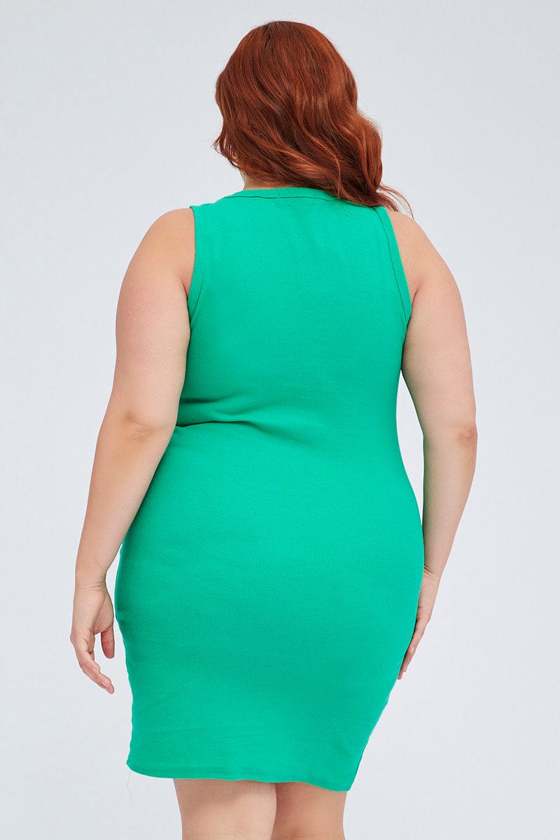 Green Dress Sleeveless for YouandAll Fashion