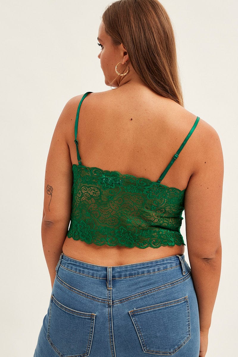 Green Bralette Lace for YouandAll Fashion