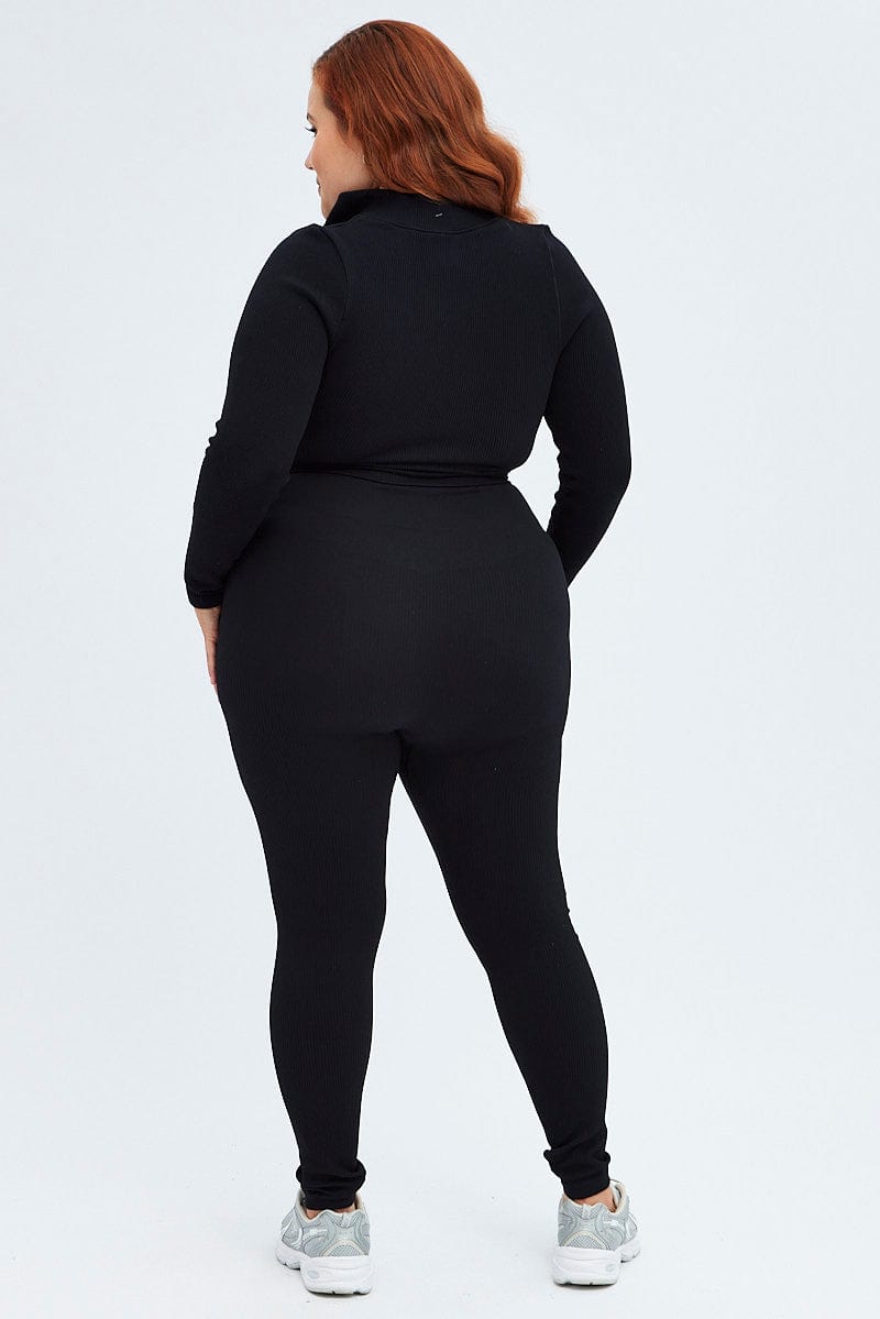 Black Leggings Seamless Activewear for YouandAll Fashion