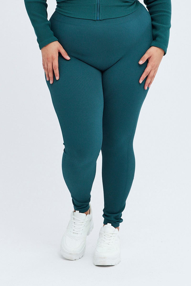 Blue Leggings Seamless Activewear for YouandAll Fashion