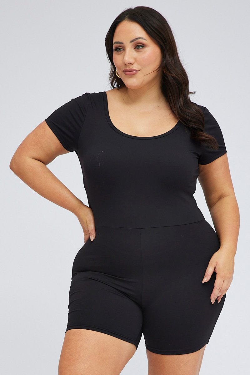 Black Romper Activewear for YouandAll Fashion