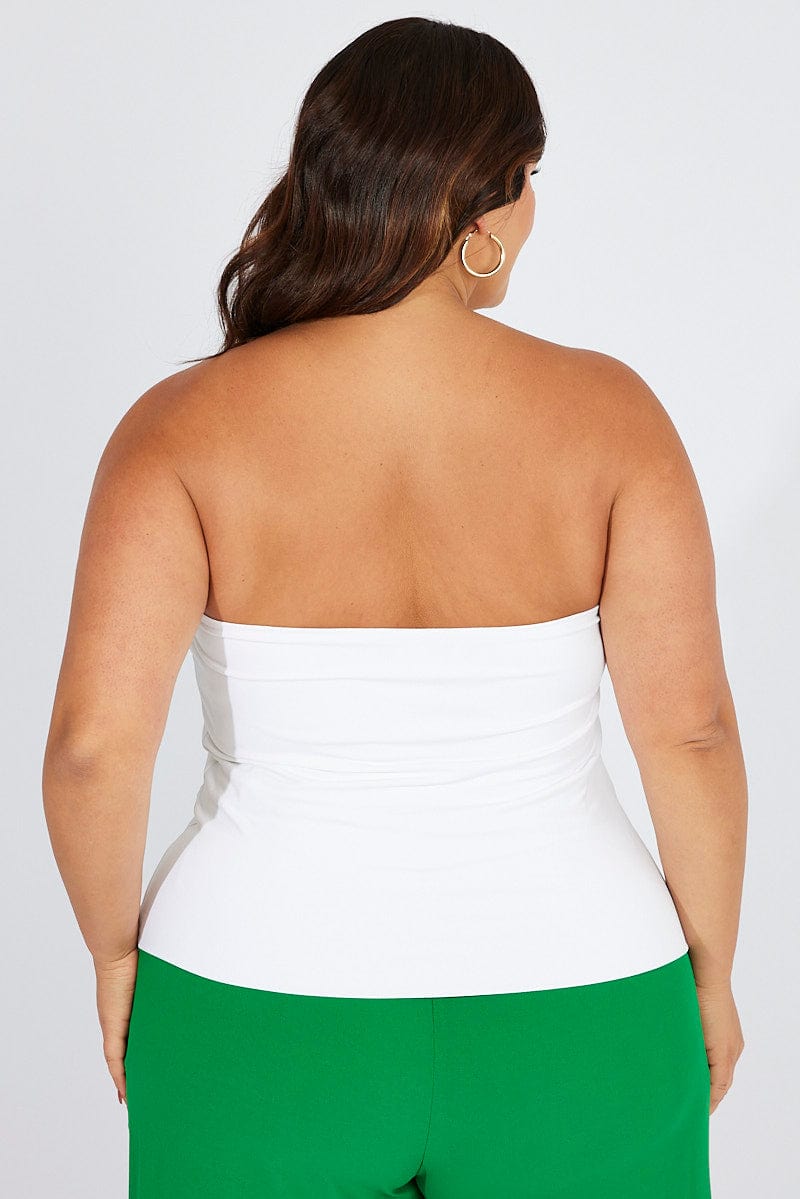 White Bandeau Top Supersoft for YouandAll Fashion