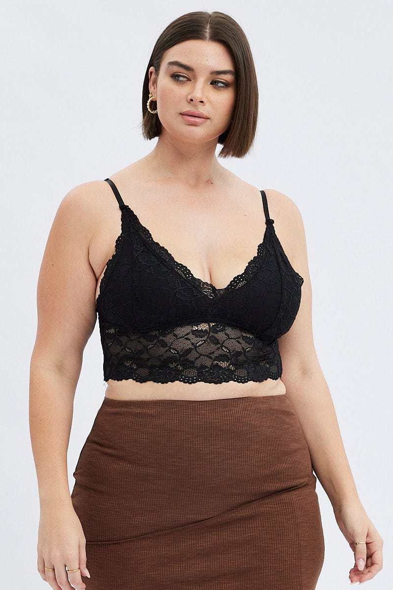 Black Lace Bralette for YouandAll Fashion