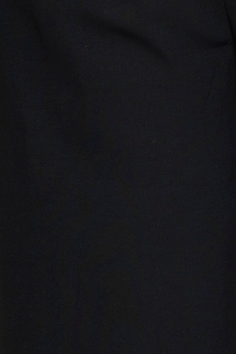 Black Wide Leg Pant Crepe For Women By You And All