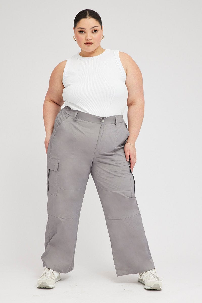 cest TOI Womens Plus Size Tencel Curvy Casual Joggers Cargo Pants PA6017X  1x 2X 3X (cest TOI Joggers Cargo Pants PA6017X-BLACK, 1X) at  Women's  Clothing store