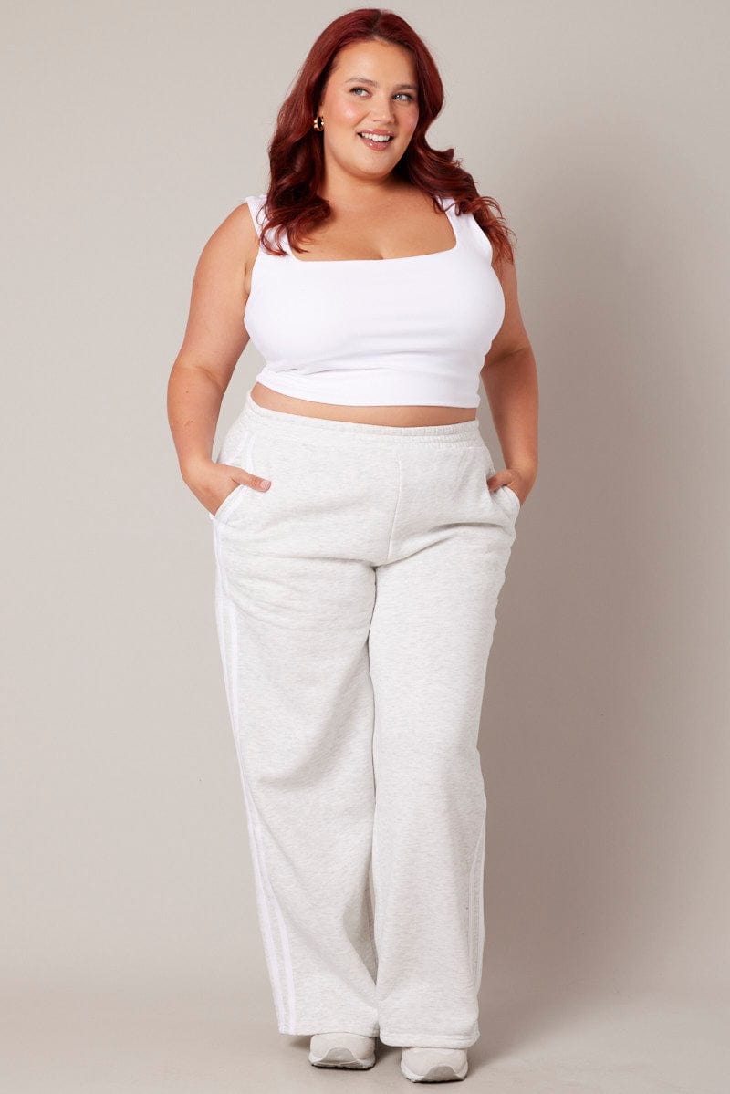 Wide Leg Track Pants For Plus Size Shop Plus Size Active Wide Leg