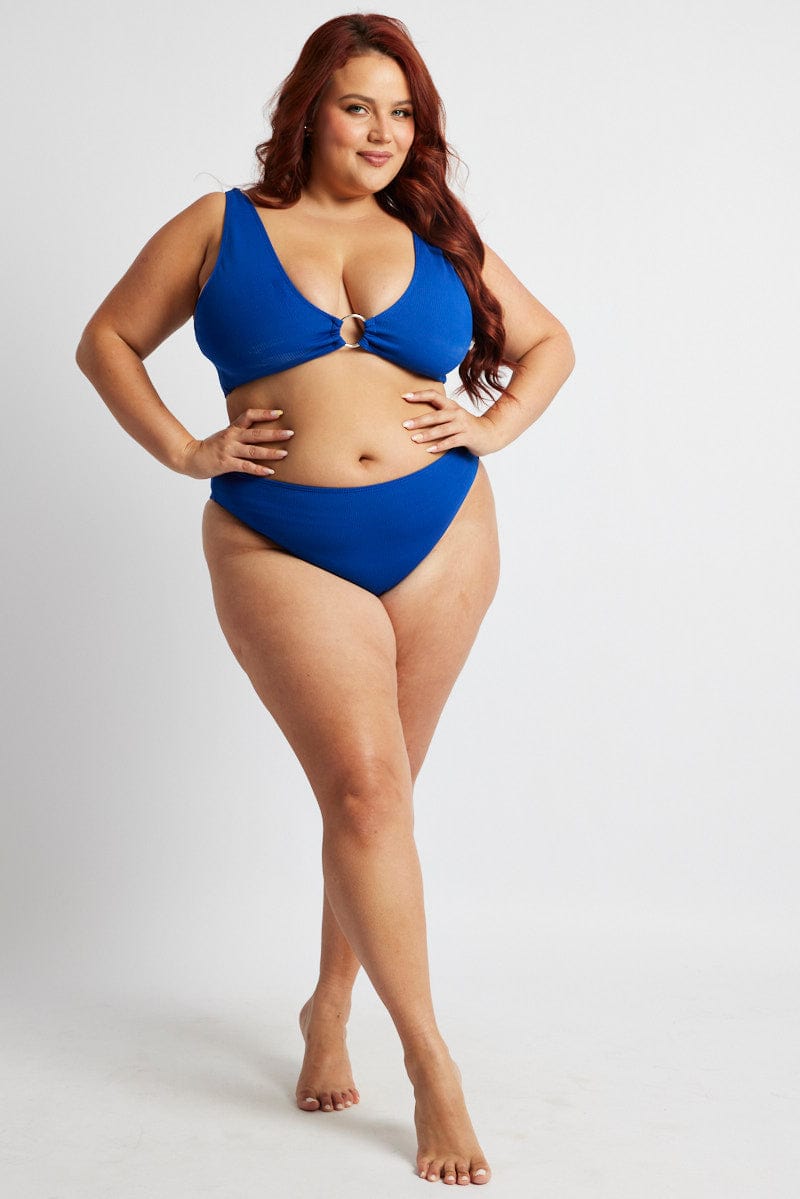 Blue Ring Linked Bikini Set You All