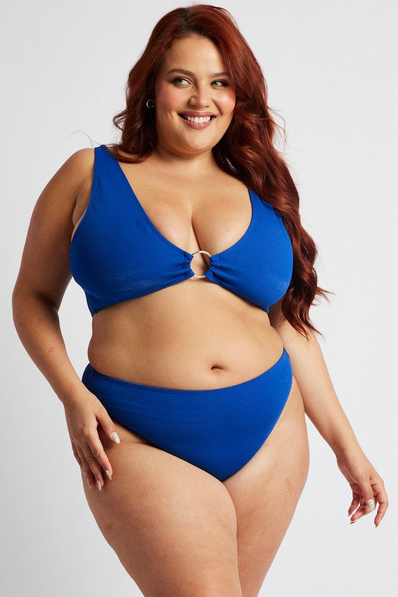 Blue Ring Linked Bikini Set You All