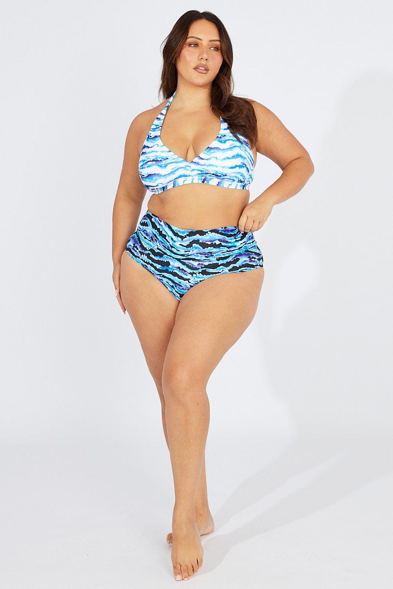 Blue Print Bikini Set for YouandAll Fashion