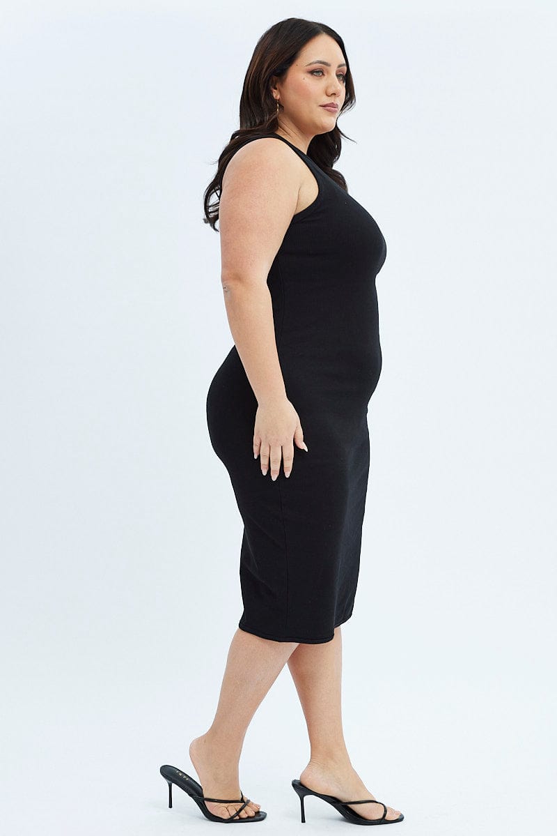 Jersey midi best sale dress plus size