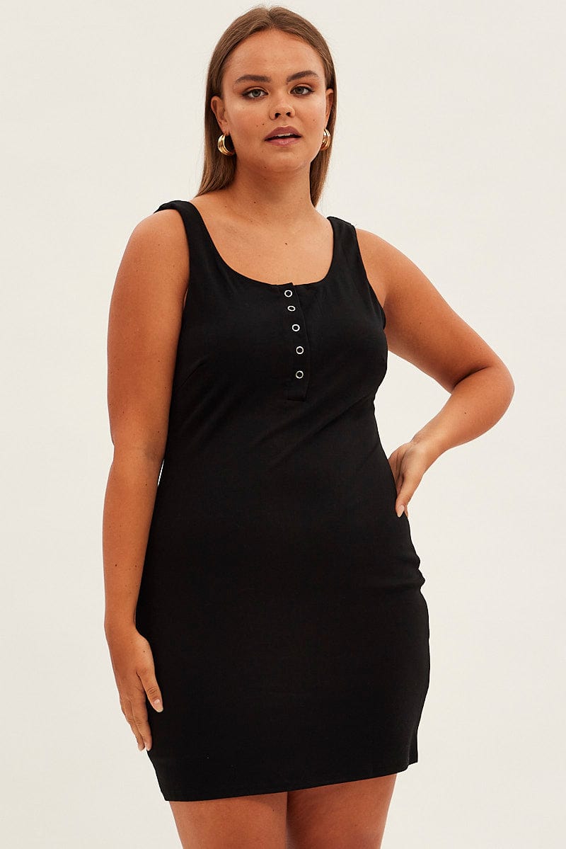 Black Bodycon Sleeveless Mini Dress for YouandAll Fashion