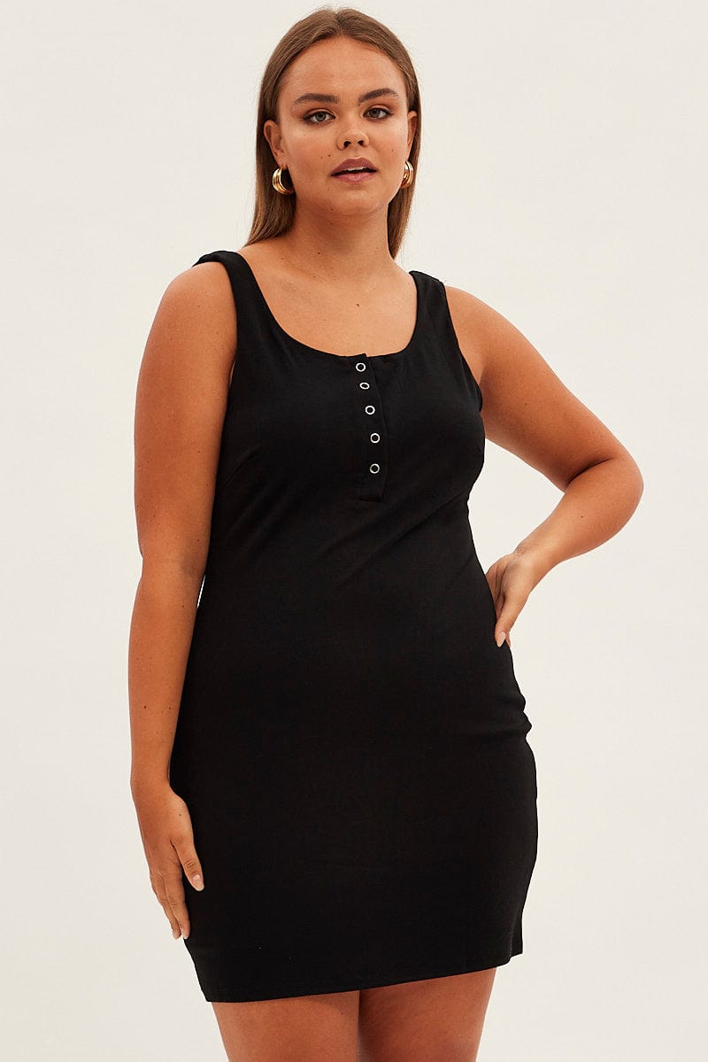 Black Bodycon Sleeveless Mini Dress | You & All Black Bodycon Sleeveless Mini Dress | You & All