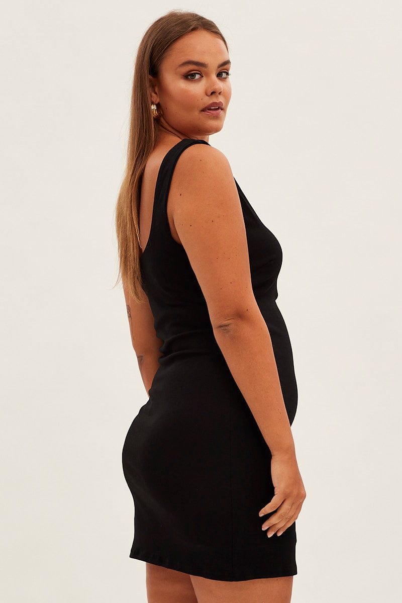 Black Bodycon Sleeveless Mini Dress | You & All Black Bodycon Sleeveless Mini Dress | You & All
