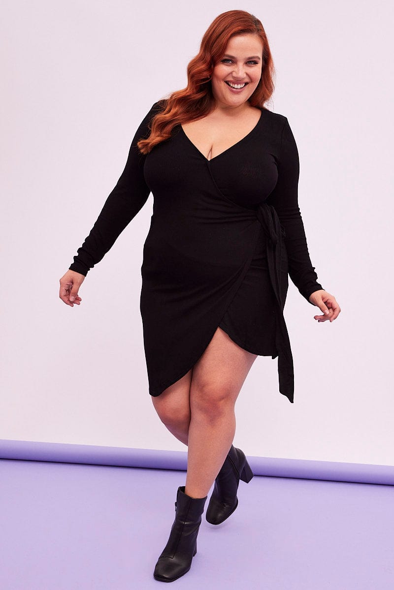 Plus Size Wrap Dresses | Black, Midi, White | You & All Plus Size Wrap Dresses | Black, Midi, White | You & All