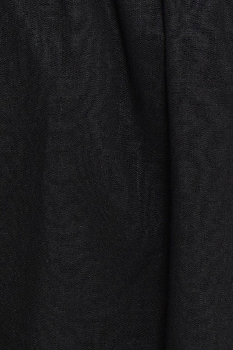 Black Plus Frill Smock Dress For Women By You And All