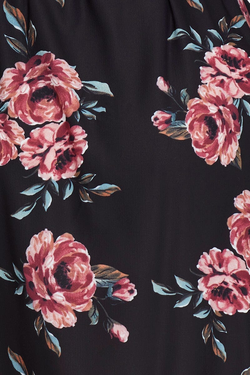 Floral Prt Plus Floral Print Zipper Neck Dress For Women By You And All