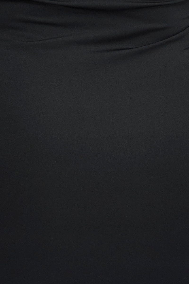 Black Strapless Bodycon Dress Shrug Set for YouandAll Fashion