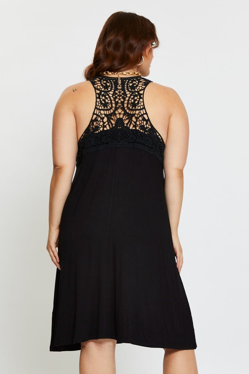 Plus Size Black Smock Dress V-Neck Sleeveless | You + All | Shop Online Plus Size Black Smock Dress V-Neck Sleeveless | You + All | Shop Online