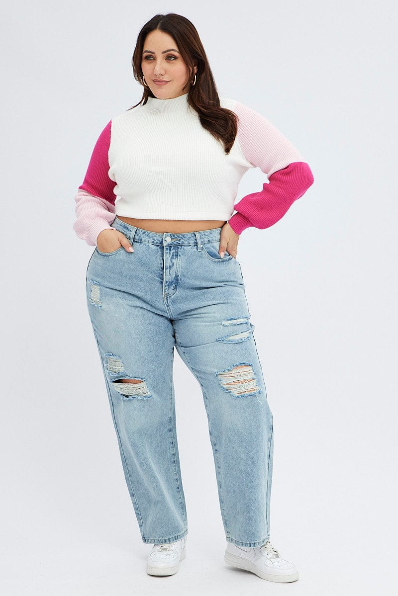 Denim Mom Denim Jeans High rise for YouandAll Fashion