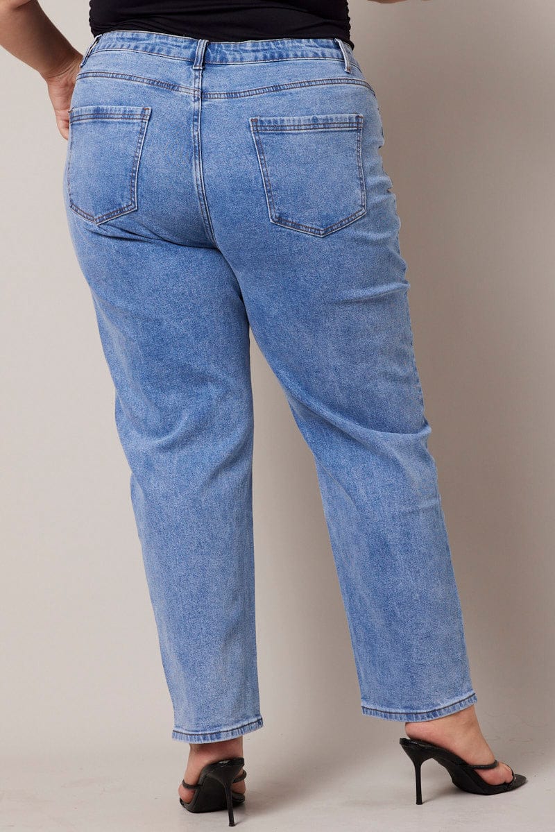 Denim Mom Jeans High Rise for YouandAll Fashion