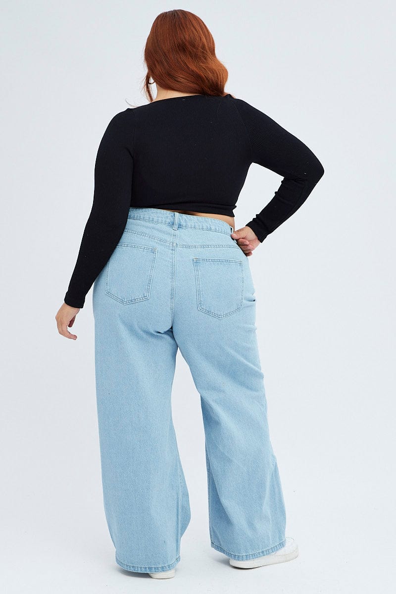Denim Baggy Denim Jeans High rise for YouandAll Fashion