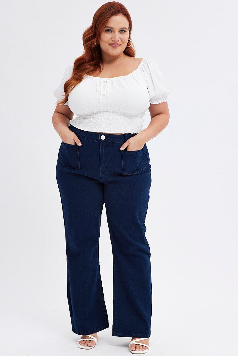 Denim Wide Leg Denim Jeans High rise | You + All