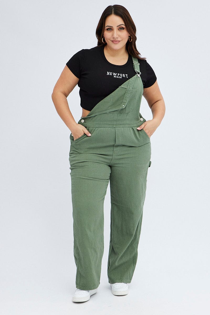 Green Denim Overall for YouandAll Fashion