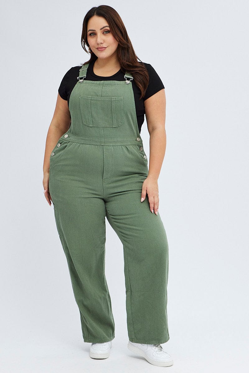 Green Denim Overall for YouandAll Fashion