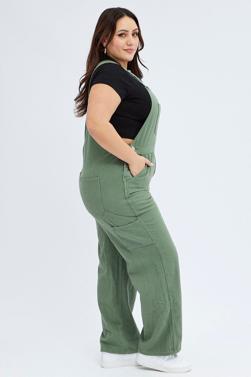 Green Denim Overall for YouandAll Fashion