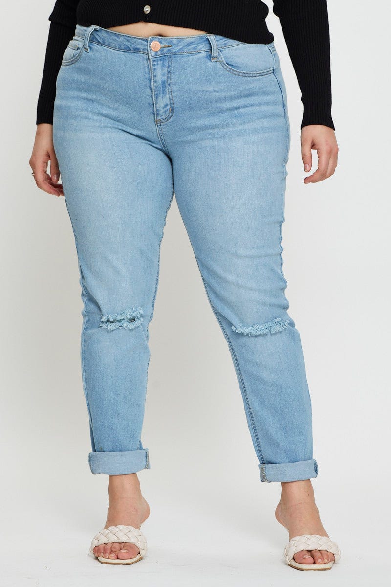 Blue Denim Jeggings High Rise Skinny For Women By You And All