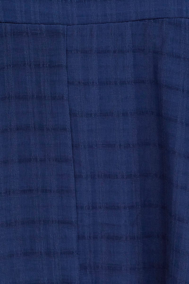Blue Wrap Playsuit Sleeveless Ruffle for YouandAll Fashion