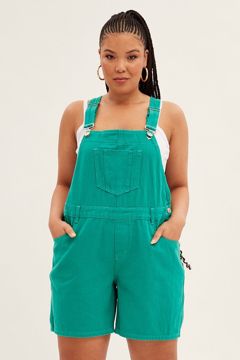 GREEN Denim Overall for YouandAll Fashion