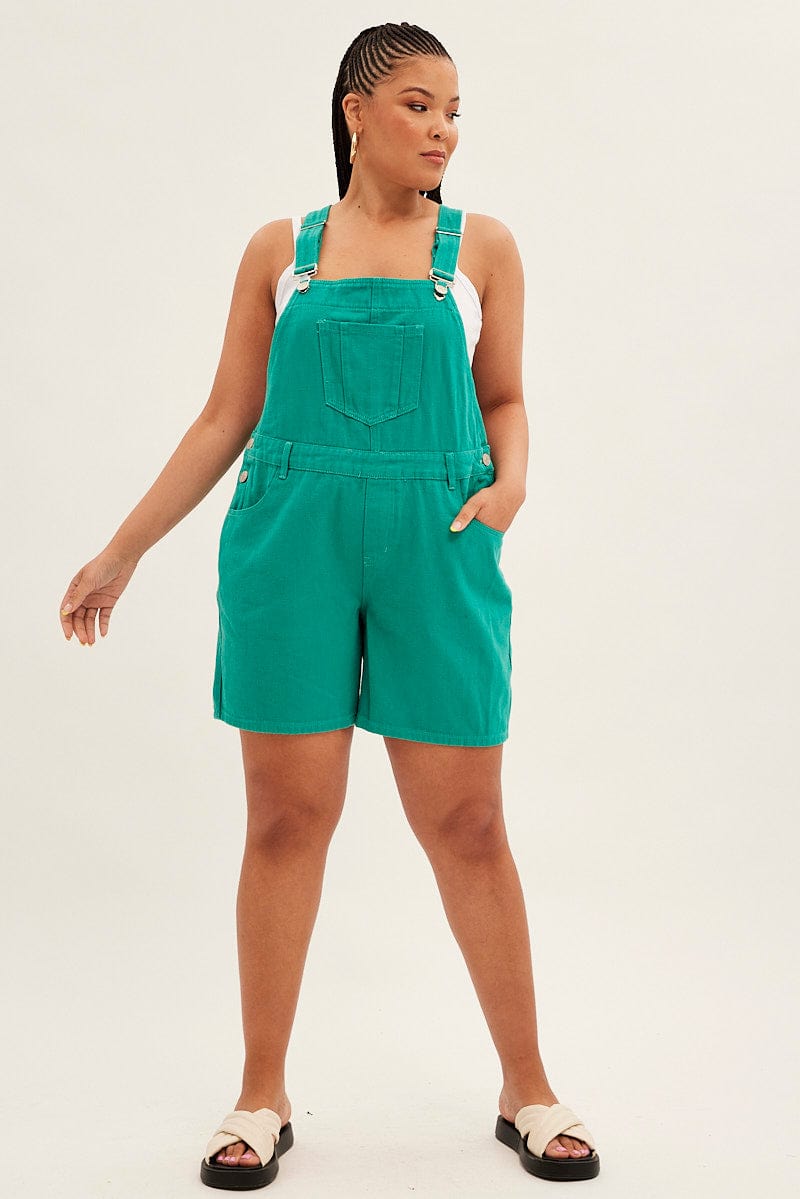 GREEN Denim Overall for YouandAll Fashion