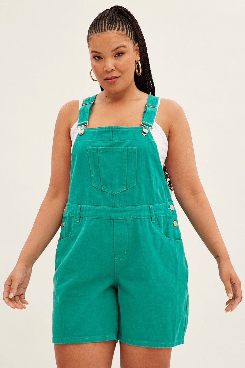 GREEN Denim Overall for YouandAll Fashion