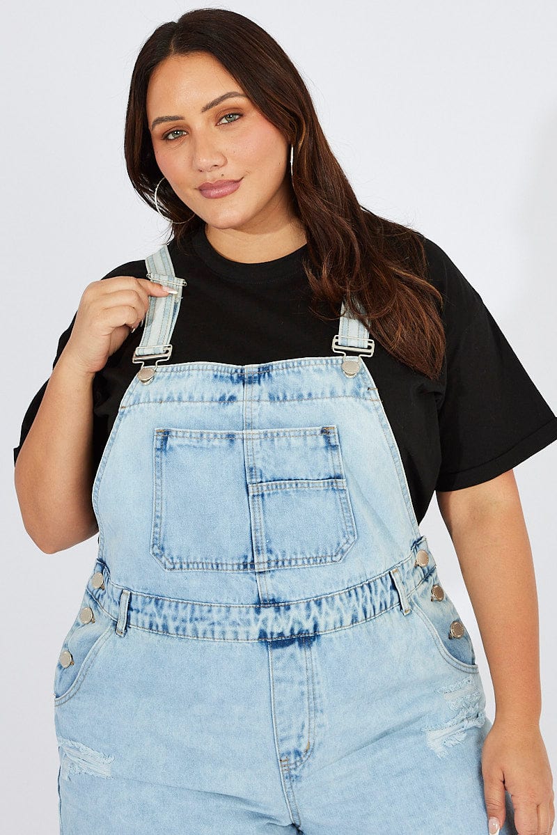 Denim Overall Distressed for YouandAll Fashion