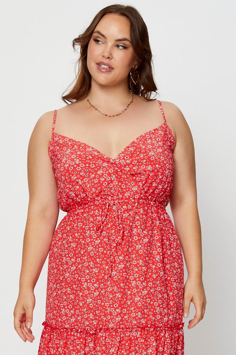 v neck printed skater dress Spot Print V-Neck Belted Midi Skater Dress